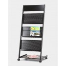 Brochure and Magazine Stand with Header