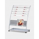 Newspaper Stand with Magazine Holder