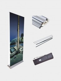 Rotating Rollup Standee