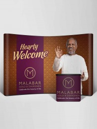 Pop Up Curved Backdrop