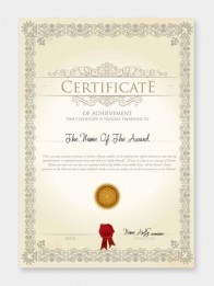 Standard Certificates Printing