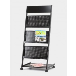 Brochure and Magazine Stand with Header