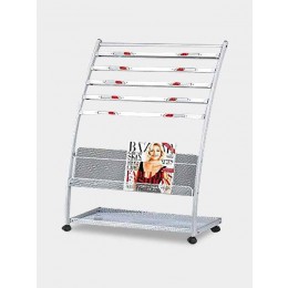 Newspaper Stand with Magazine Holder