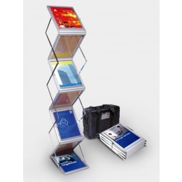 Zig Zag Acrylic Foldable Brochure Stand