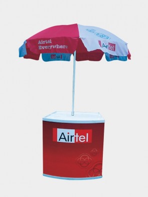 Promo Table with Umbrella